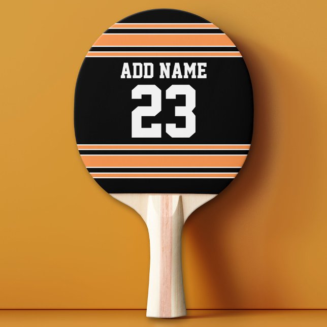 Team Jersey med eget namn och nummer Pingisracket (Custom Ping Pong Paddle - Team or College colors Sports Jersey)