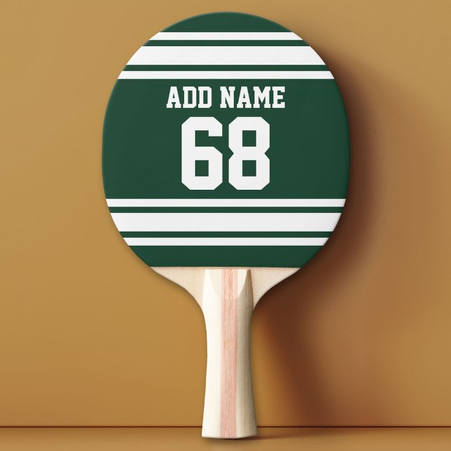 Team Jersey med eget namn och nummer Pingisracket (Custom Ping Pong Paddle - Team or College colors Sports Jersey)