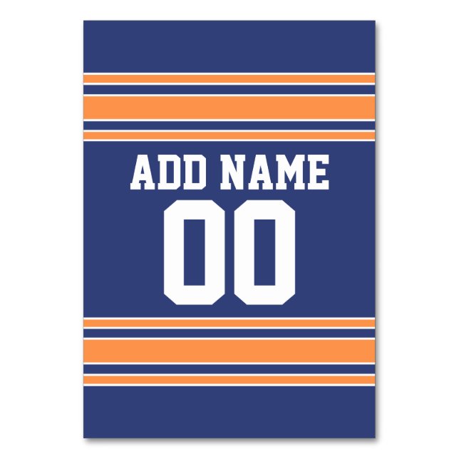 Team Jersey Rand Anpassat namn och nummer Bordsnummer (Framsidan)