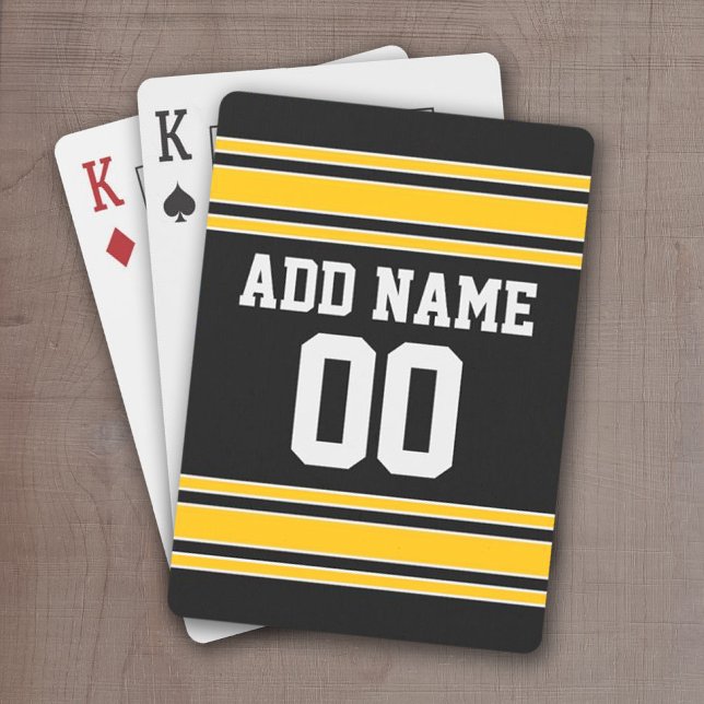 Team Jersey with Custom Name and Number Casinokort (Football Jersey personalized playing cards)