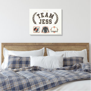 Team Jess Gilmore Girls-design Canvastryck