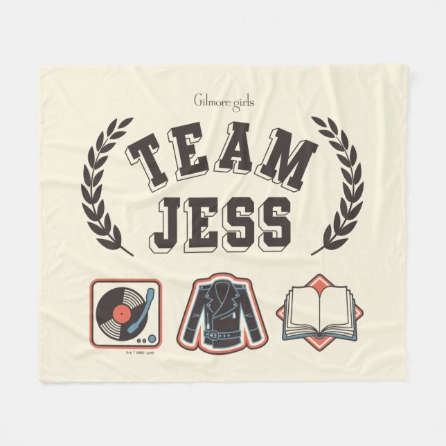 Team Jess Gilmore Girls Design Fleecefilt (Framsidan (Horisontell))