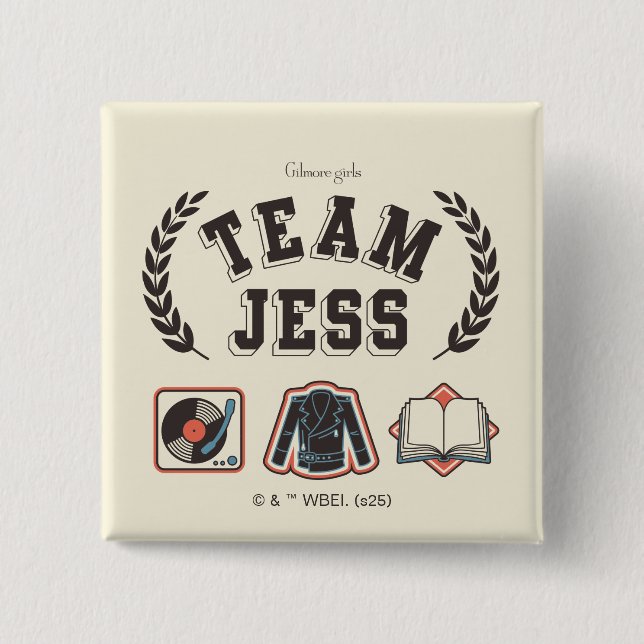 Team Jess Gilmore Girls Design Knapp (Framsida)