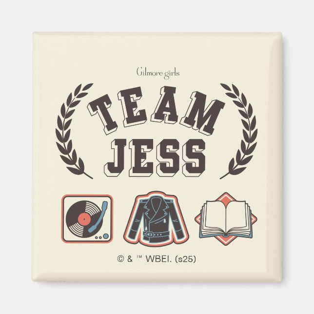Team Jess Gilmore Girls Design Magnet (Framsidan)