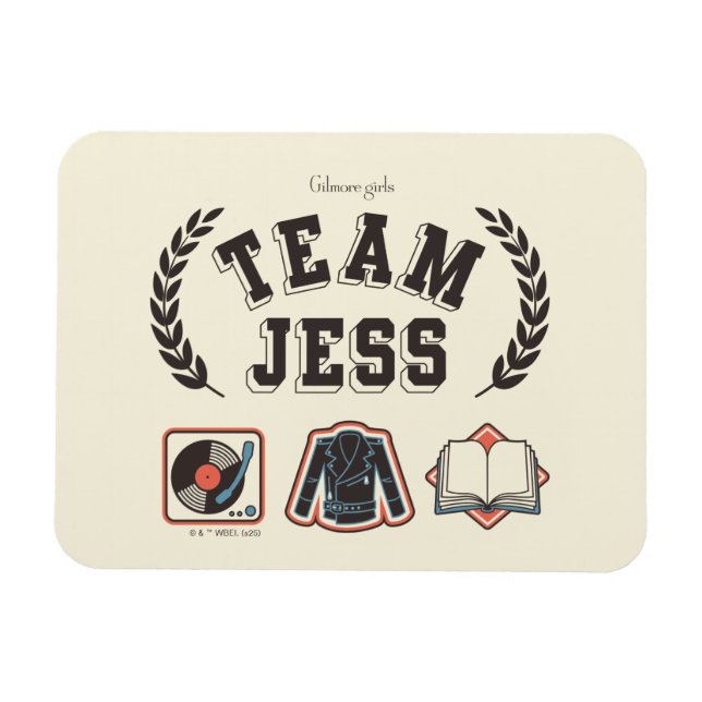 Team Jess Gilmore Girls Design Magnet (Horisontell)