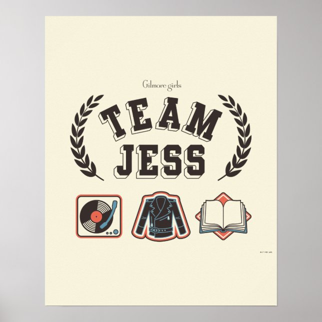 Team Jess Gilmore Girls Design Poster (Framsidan)