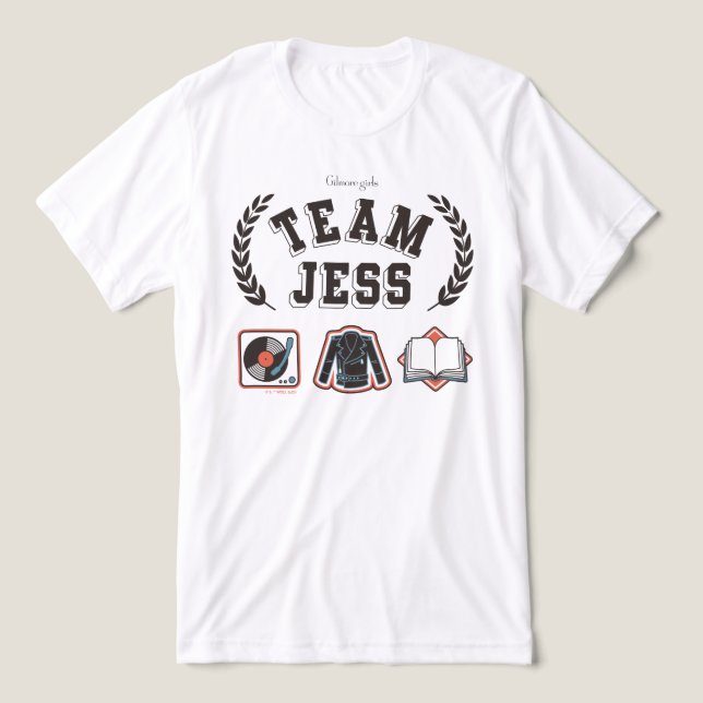 Team Jess Gilmore Girls Design T Shirt (Design Framsida)
