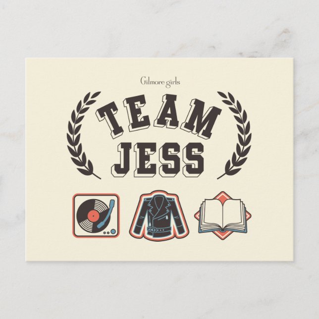 Team Jess Gilmore Girls-design Vykort (Framsida)