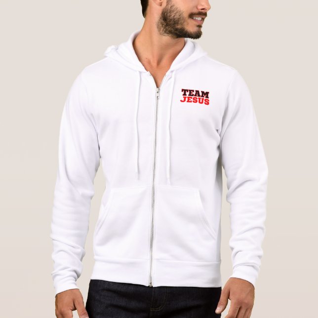 Team Jesus Christian Faith Hoodie T Shirt (Framsida)