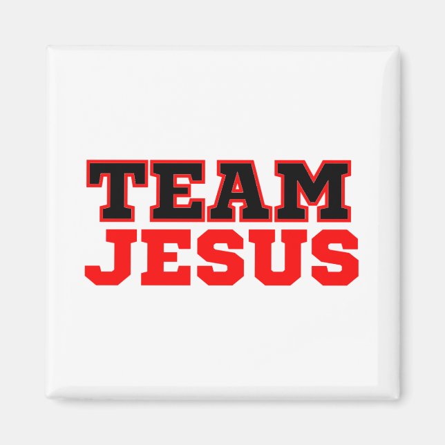 Team Jesus Christian Faith Magnet (Framsidan)