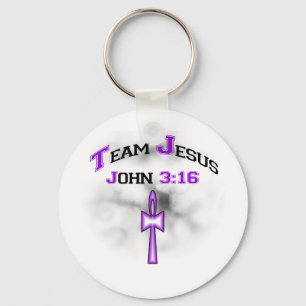 Team Jesus Christian John 316 Nyckelring