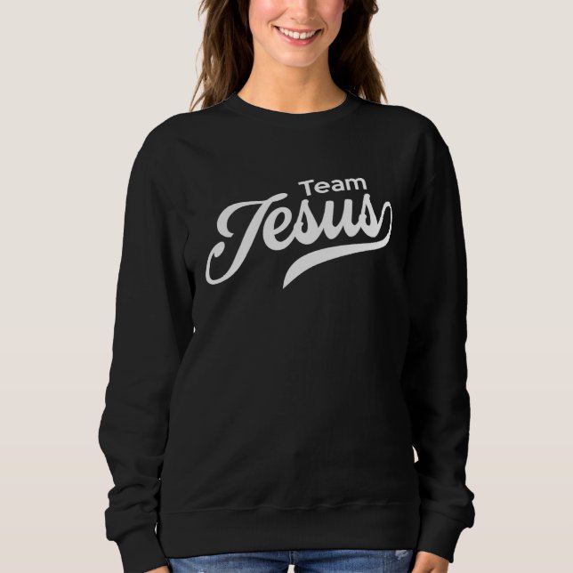 Team Jesus Cute Christian Religious Christmas Gif T Shirt (Framsida)