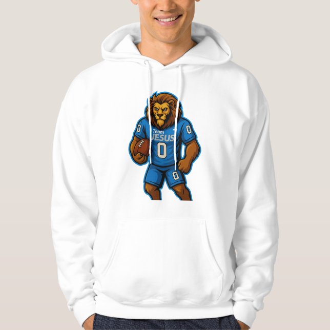 Team JESUS Fotboll 0 - Kristet Hoodie (Framsida)