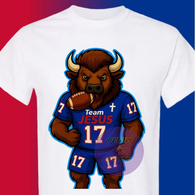 Team JESUS Fotboll 17 - Kristna T Shirt (Skapare uppladdad)