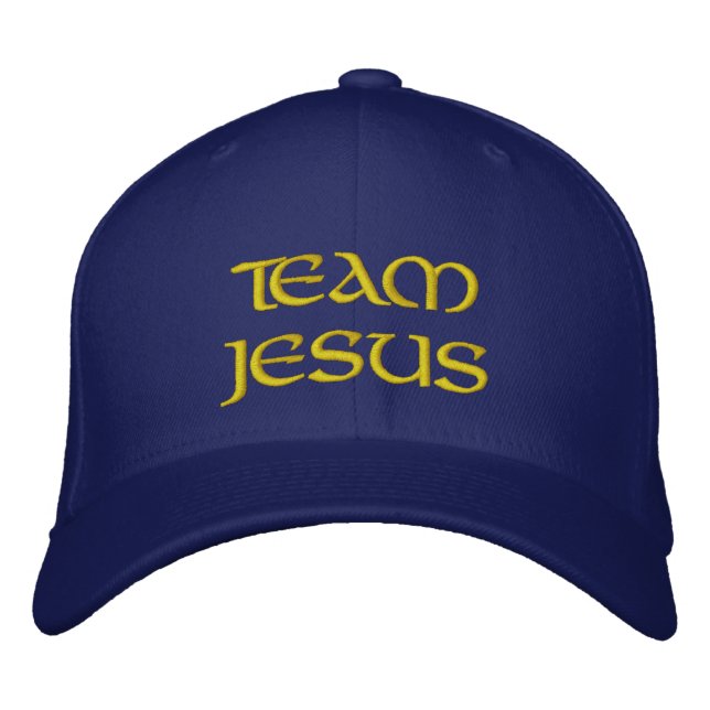 Team Jesus Hat Broderad Keps (Framsida)