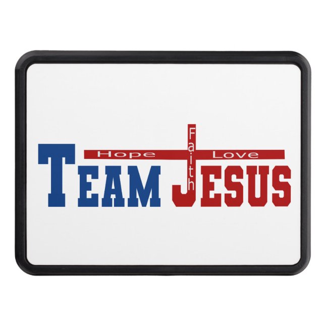 Team Jesus Hope, Faith och Kärlek Dragkroksskydd (Framsidan)