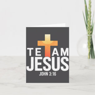 Team Jesus John 3_16 - Kristet religiöst Bibel C Kort