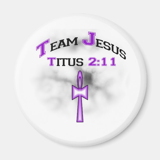 Team Jesus Kristna Titus 211 Magnet (Framsidan)