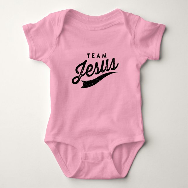 Team jesus logotyp Baby Shirt Tröja (Framsida)