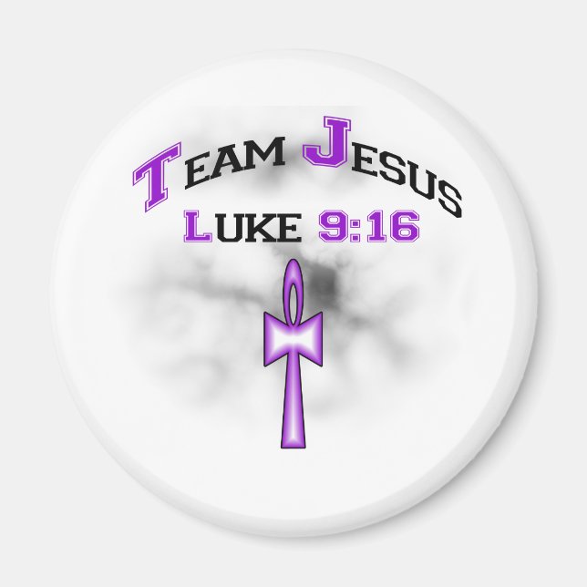 Team Jesus Luke 916 Magnet (Framsidan)