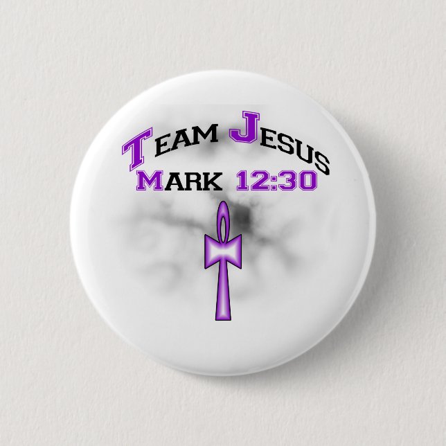 Team Jesus Mark 12:30 Knapp (Framsida)