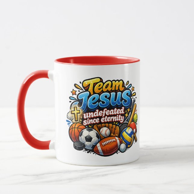 Team JESUS obesegrade sedan evigheten - Kristet Mugg (Vänster)