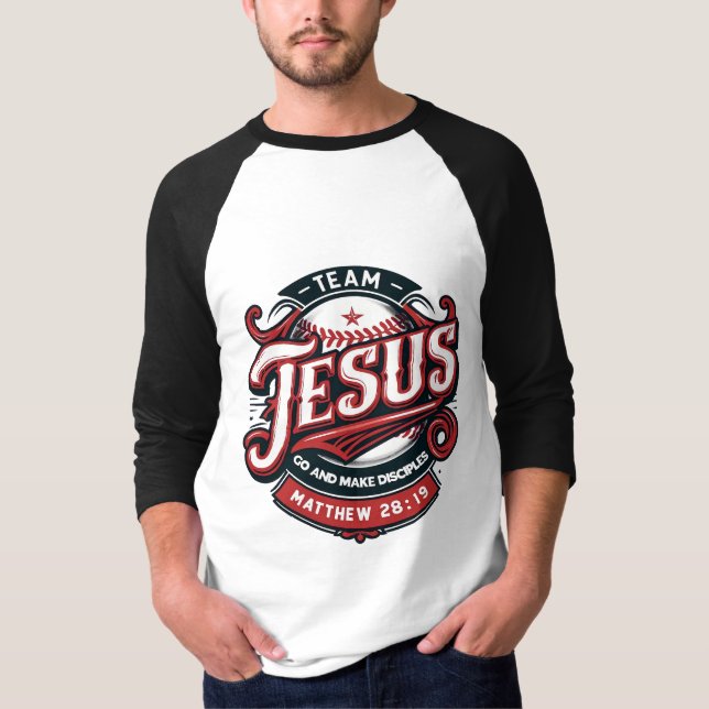 Team Jesus Raglan Shirt T (Framsida)