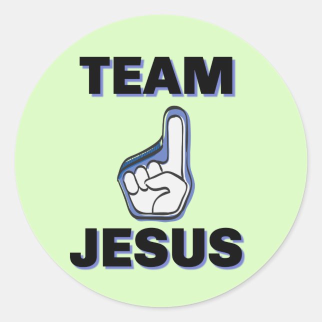 TEAM JESUS RUNT KLISTERMÄRKE (Framsida)