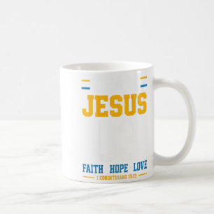 Team Jesus Tro Hopp Kärlek Matchande Familj Kristi Kaffemugg