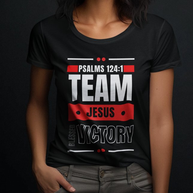 Team Jesus - Troende Religiösa Kristna T Shirt (Skapare uppladdad)