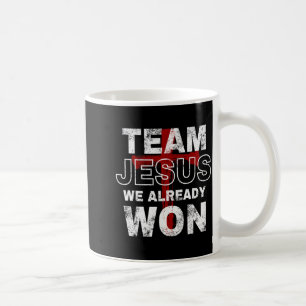 Team Jesus Vi Har Redan Vunnit Kristet Troskors Kaffemugg