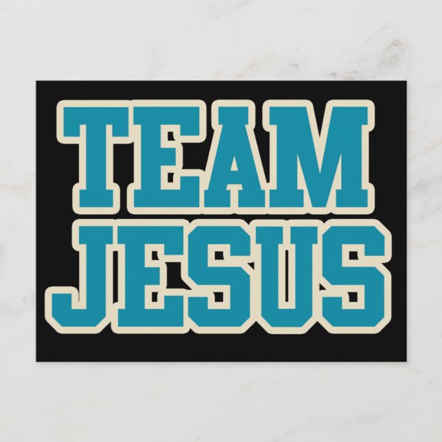 Team Jesus Vykort (Framsida)