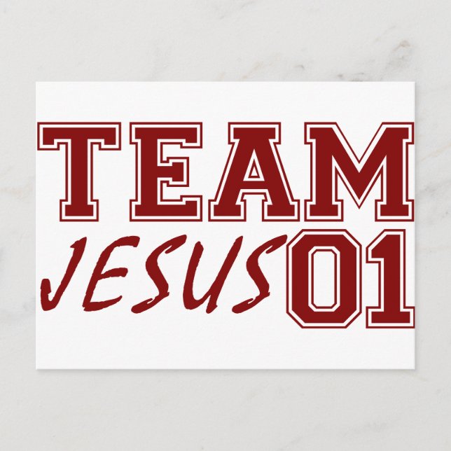 Team Jesus Vykort (Framsida)