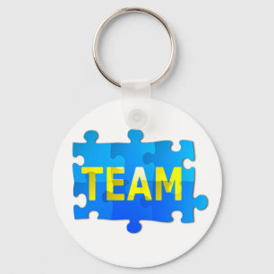 Team Jigsaw Puzzle Key Ring Nyckelring