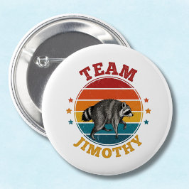 Team Jimothy tvättbjörn Legend Guld Röd Blå Knapp