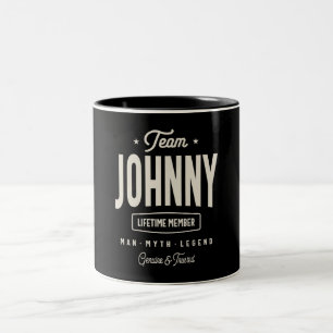 Team Johnny Livtime Member Personlig Namn Två-Tonad Mugg