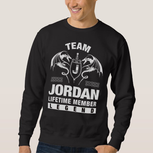 Team Jordan-livstidsmedlem Lång Ärmad Tröja (Framsida)