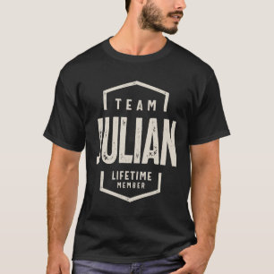 Team Julian Livtime Member Personlig Namn T Shirt
