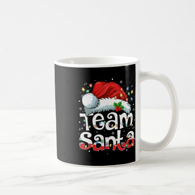 Team Jultomten-julfamiljen Matching Pajama Kaffemugg (Höger)