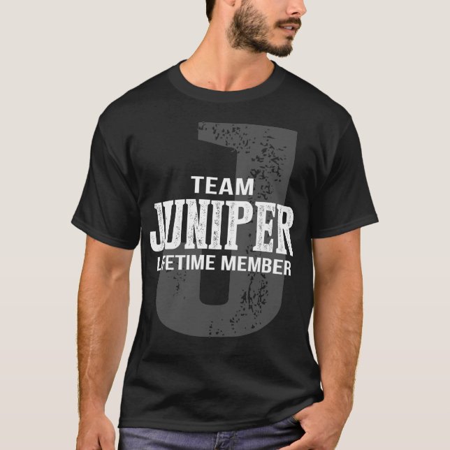 Team Juniper-livstidsmedlem T Shirt (Framsida)