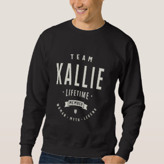 Team Kallie Livtime Member Funny Namn Kallie Lång Ärmad Tröja
