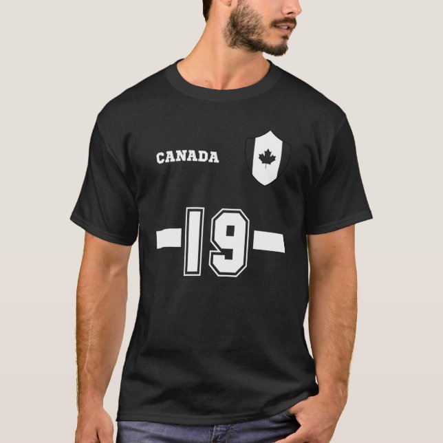 Team Kanada 19 Fläkt T Shirt (Framsida)