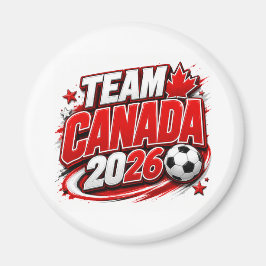 TEAM KANADA 2026 Fotbollsfan | Kanadensare Magnet