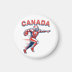 Team Kanada Fotboll Dynamisk Patriotisk Idrottare  Magnet