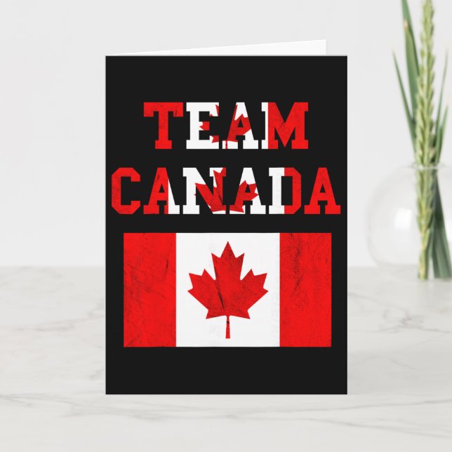 Team Kanada Maple Leaf kanadensiska fotbollslag Ka Kort (Framsida)