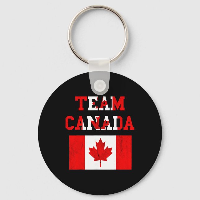 Team Kanada Maple Leaf kanadensiska fotbollslag Ka Nyckelring (Framsida)