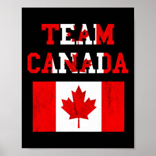 Team Kanada Maple Leaf kanadensiska fotbollslag Ka Poster