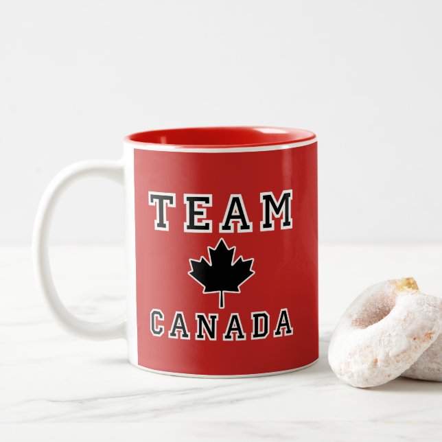 Team Kanada Två-Tonad Mugg (Med munk)