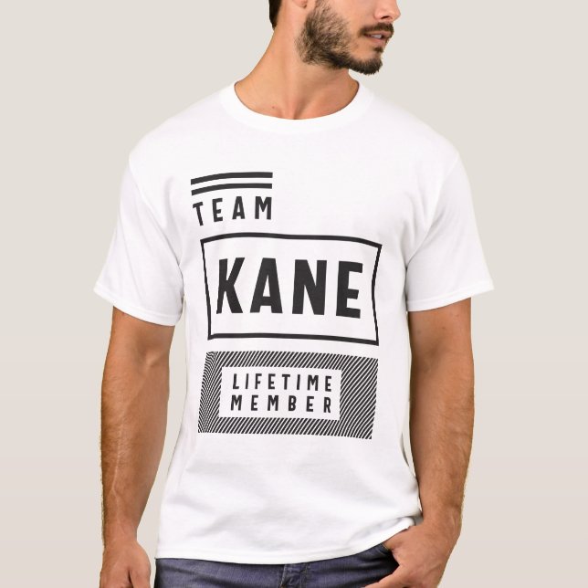 Team Kane Livtime Member Kane Namn T Shirt (Framsida)