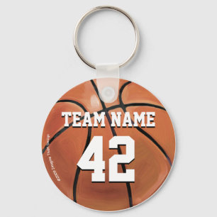 Team känt och numrera basket nyckelring